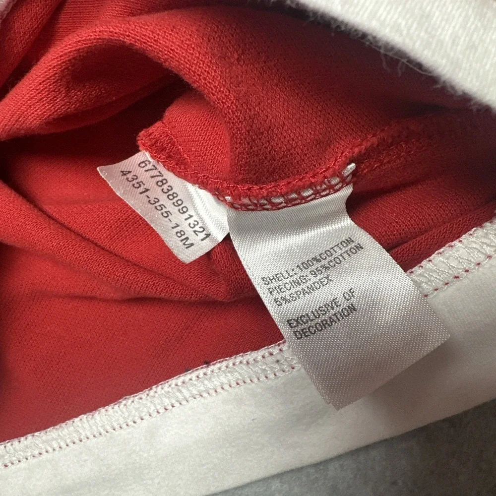Vintage 90s Nike Polo Built-in White Tee Pocket Swoosh‎ Red/Navy Toddler Sz 18M